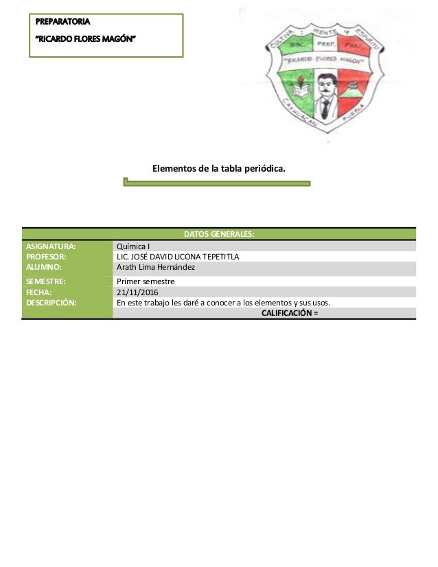 elementos de la tabla peridica datos generales asignatura qumica i profesor lic - Tabla Periodica De Los Elementos Datos elementos de la tabla peridica datos generales asignatura qumica i profesor lic - Tabla Periodica De Los Elementos Datos
