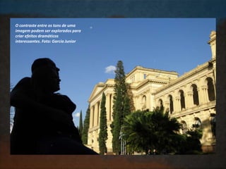 O contraste entre os tons de uma
imagem podem ser explorados para
criar efeitos dramáticos
interessantes. Foto: Garcia Junior
 