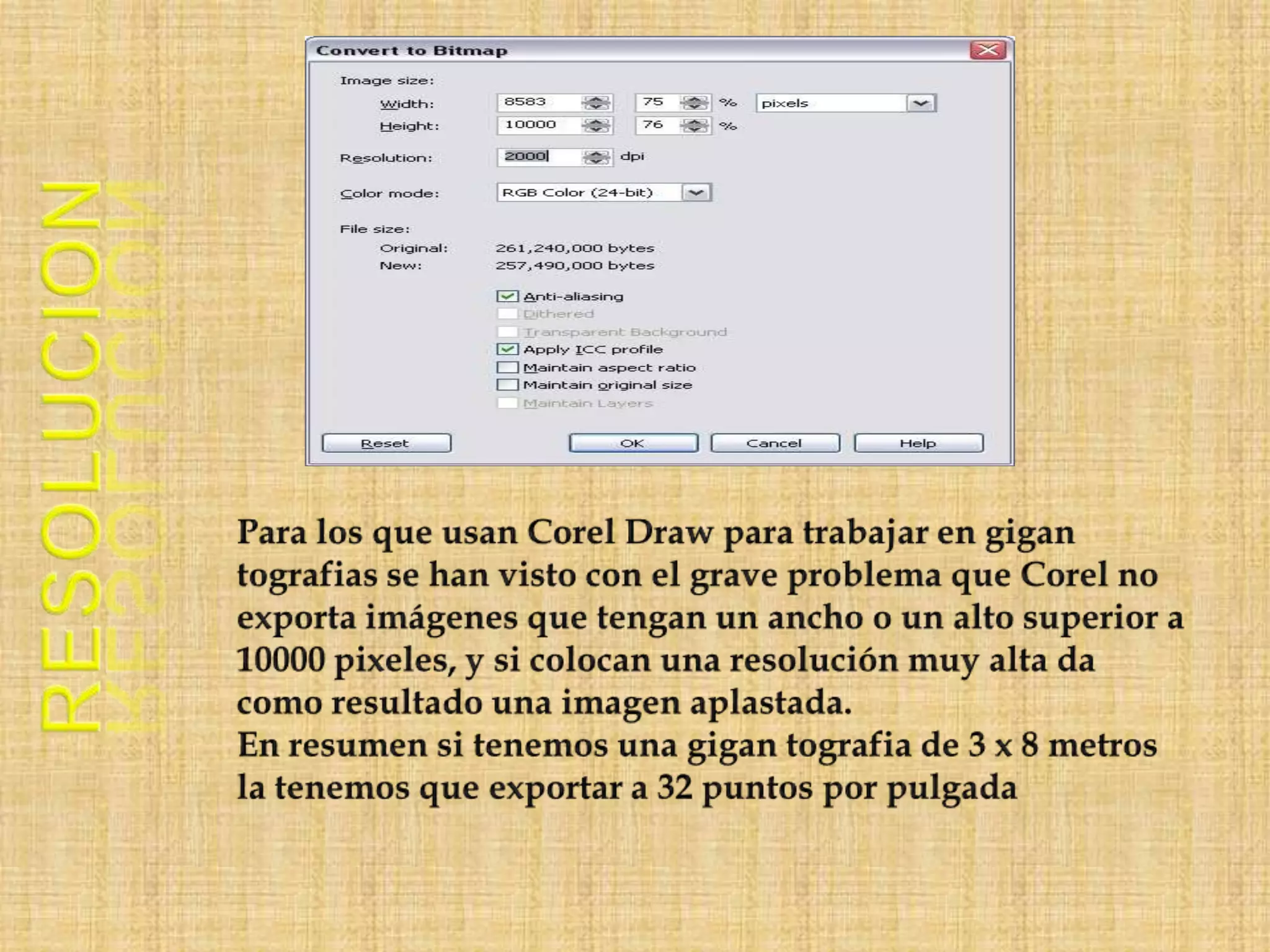 Elementos y comandos de corel draw