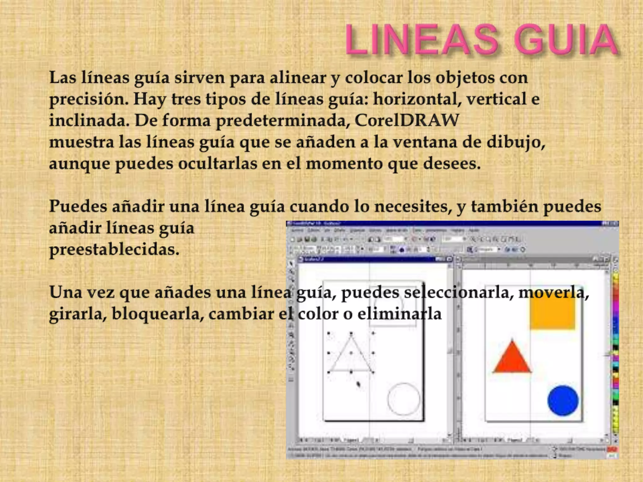 Elementos y comandos de corel draw
