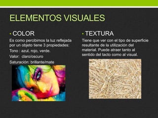 Elementos y principios de diseño grafico | PPTX