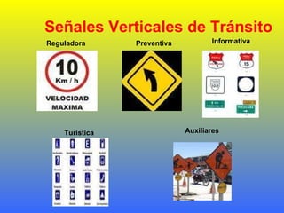 Reguladora Preventiva Informativa Turística Auxiliares Señales Verticales de Tránsito 