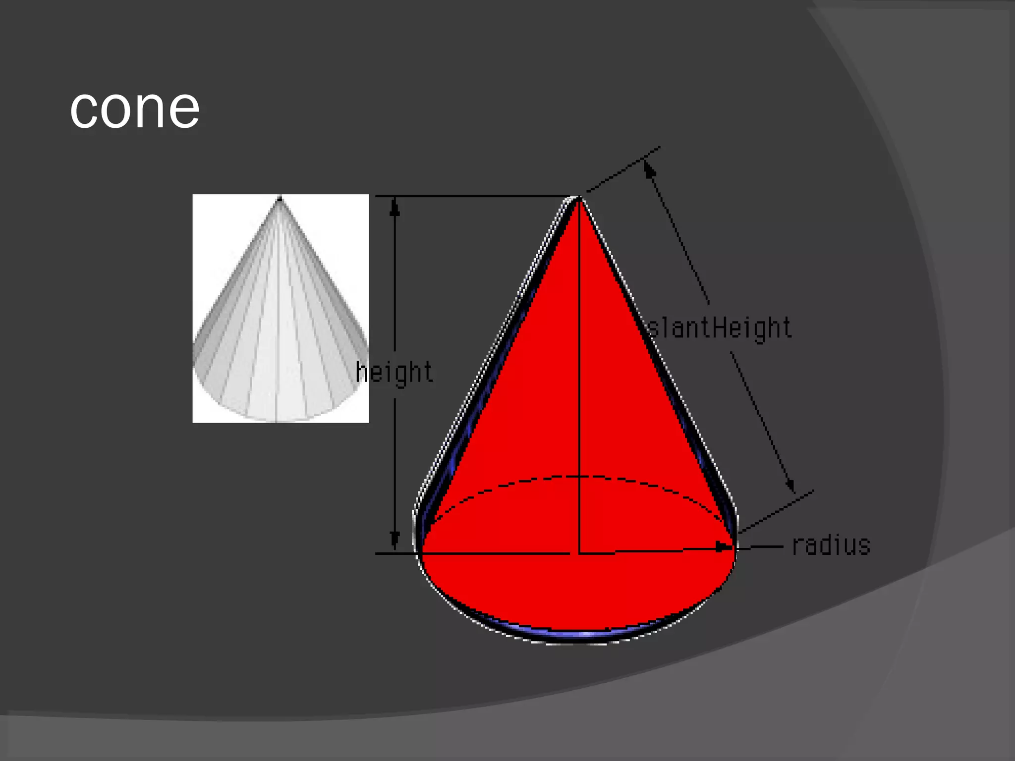 cone
 