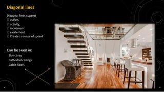 Dynamic Line Interior Design Elements of Interior Designing | PPTX