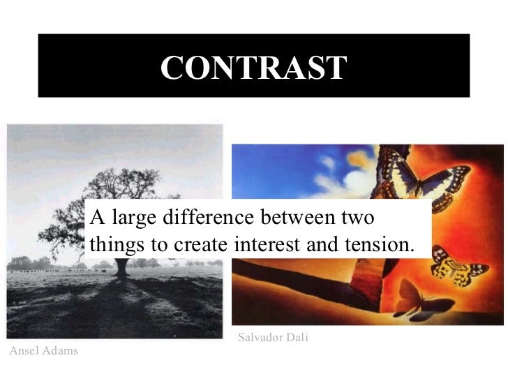 Principles Of Art Contrast Meaning : Elements and principles of art