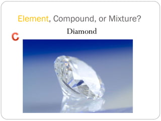 Element , Compound, or Mixture? Diamond 