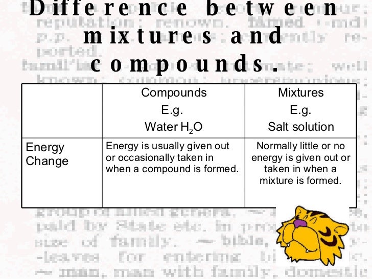 what is the difference between element and compound