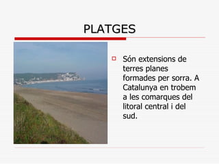 Elements del paisatge de costa