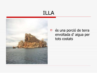 Elements del paisatge de costa