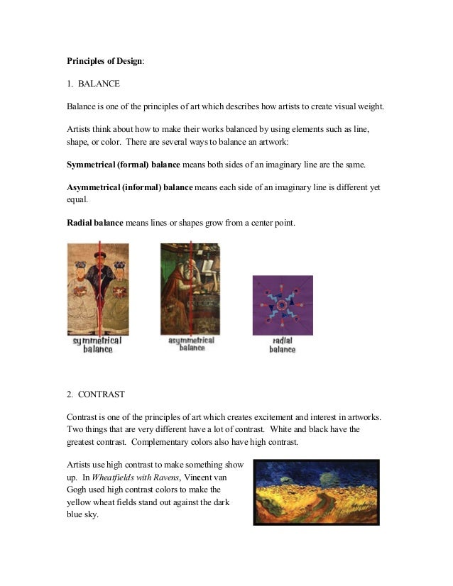 Principles Of Art Contrast Meaning : Elements of art and principles design
