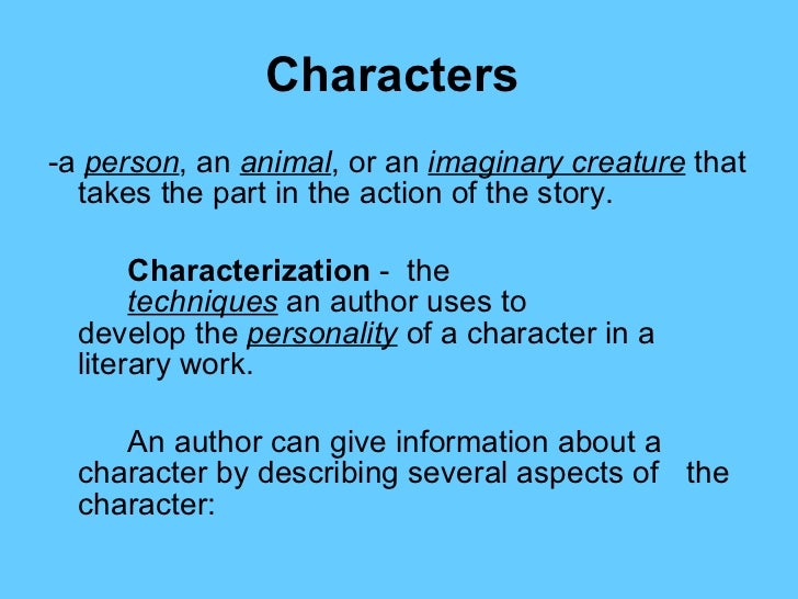 elements of fiction