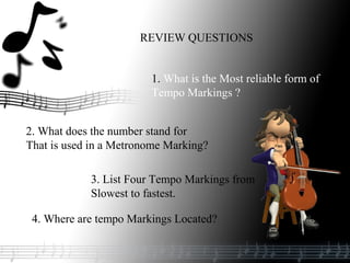 Elements Of Music Power Point Tempo Markings | PPT