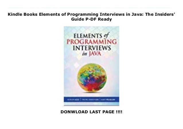 Elements of programming interviews book - bopqewiz