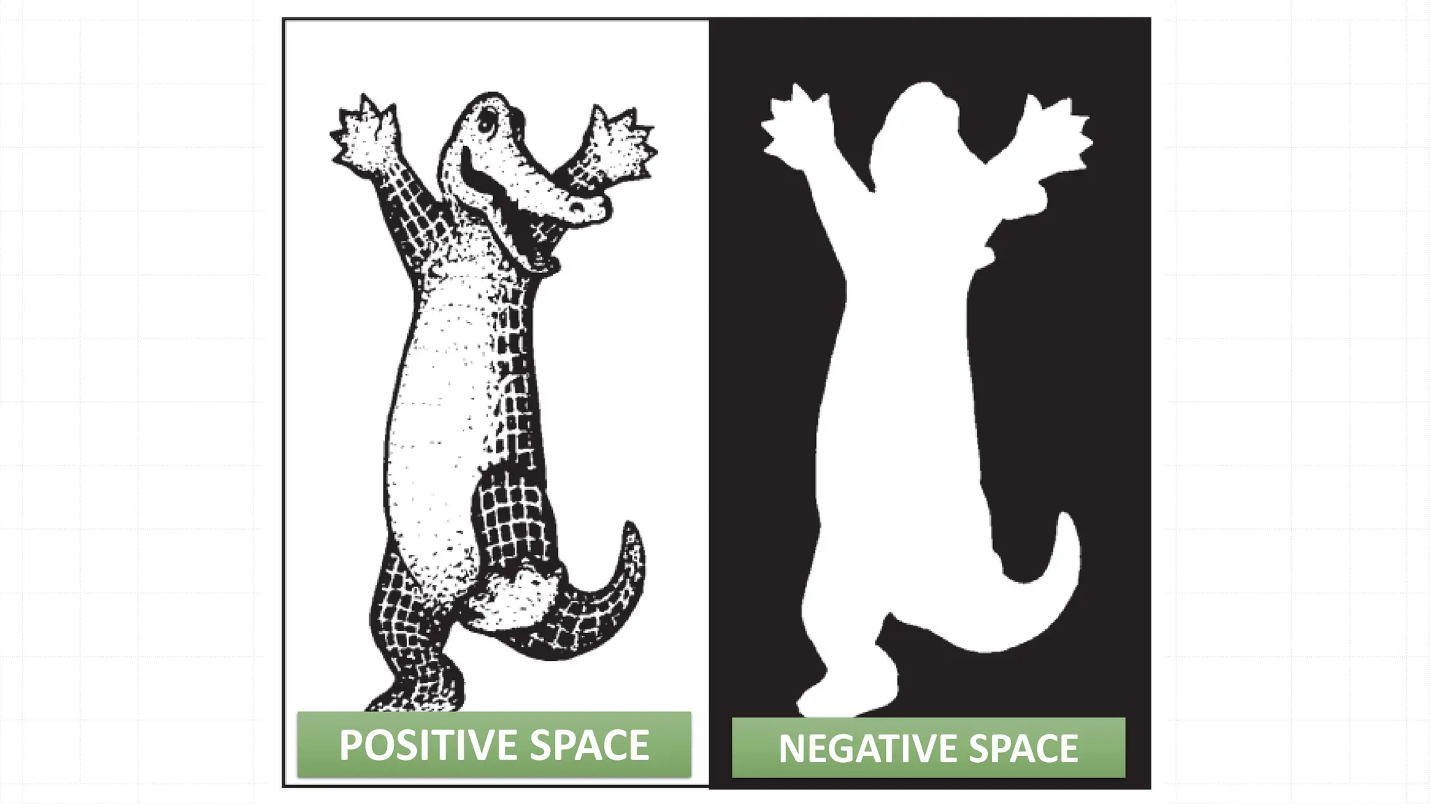 POSITIVE SPACE NEGATIVE SPACE
 