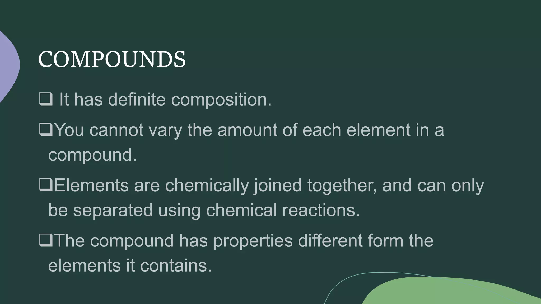 COMPOUNDS