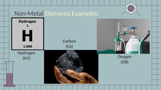 Pure Elements Examples PURE SUBSTANCES - ELEMENTS AND COMPOUNDS.pptx