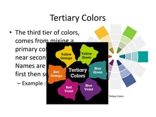 Tertiary Color Sample Object Elements and principle | PPTX