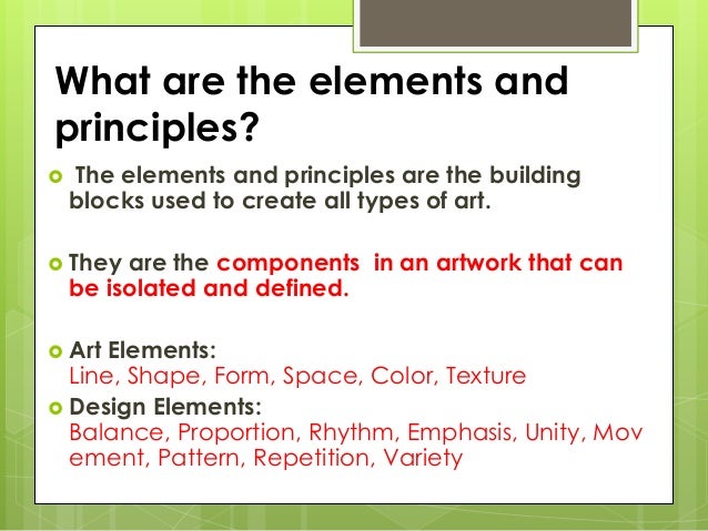 Ten Principles Of Art : Elements and principles of art