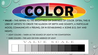 Elements and Principles of Art GAHKHGAKAS | PPTX