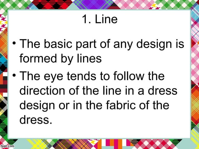 Elements and principles of design in Dressmaking