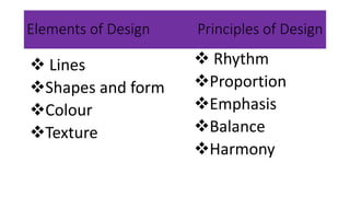 Elements and principles of design | PPT