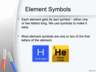 Elements and the periodic table | PPT