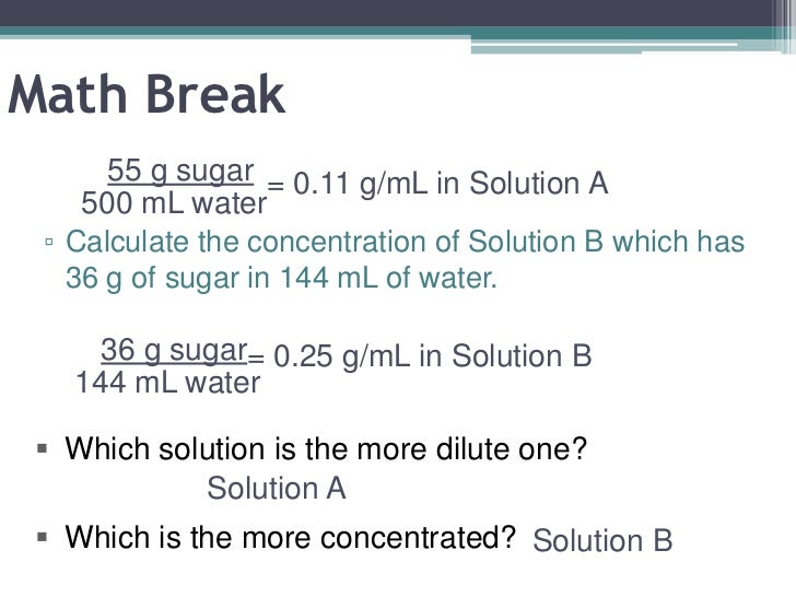What is a concentrated solution?