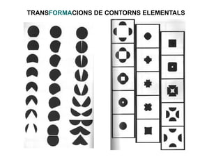 TRANSFORMACIONS DE CONTORNS ELEMENTALS 
 