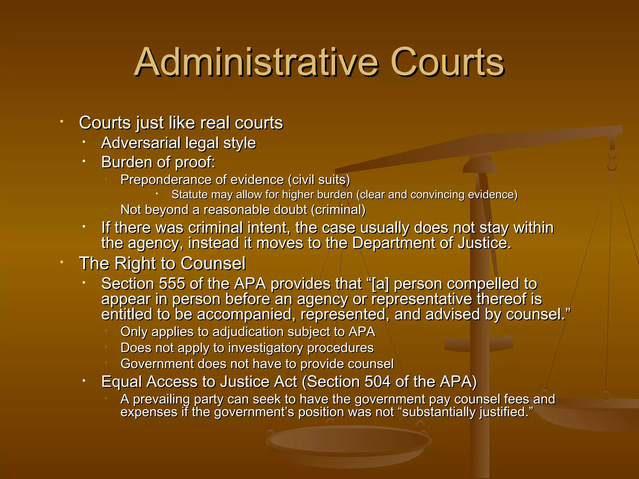 Elements of an administrative hearing | PPT