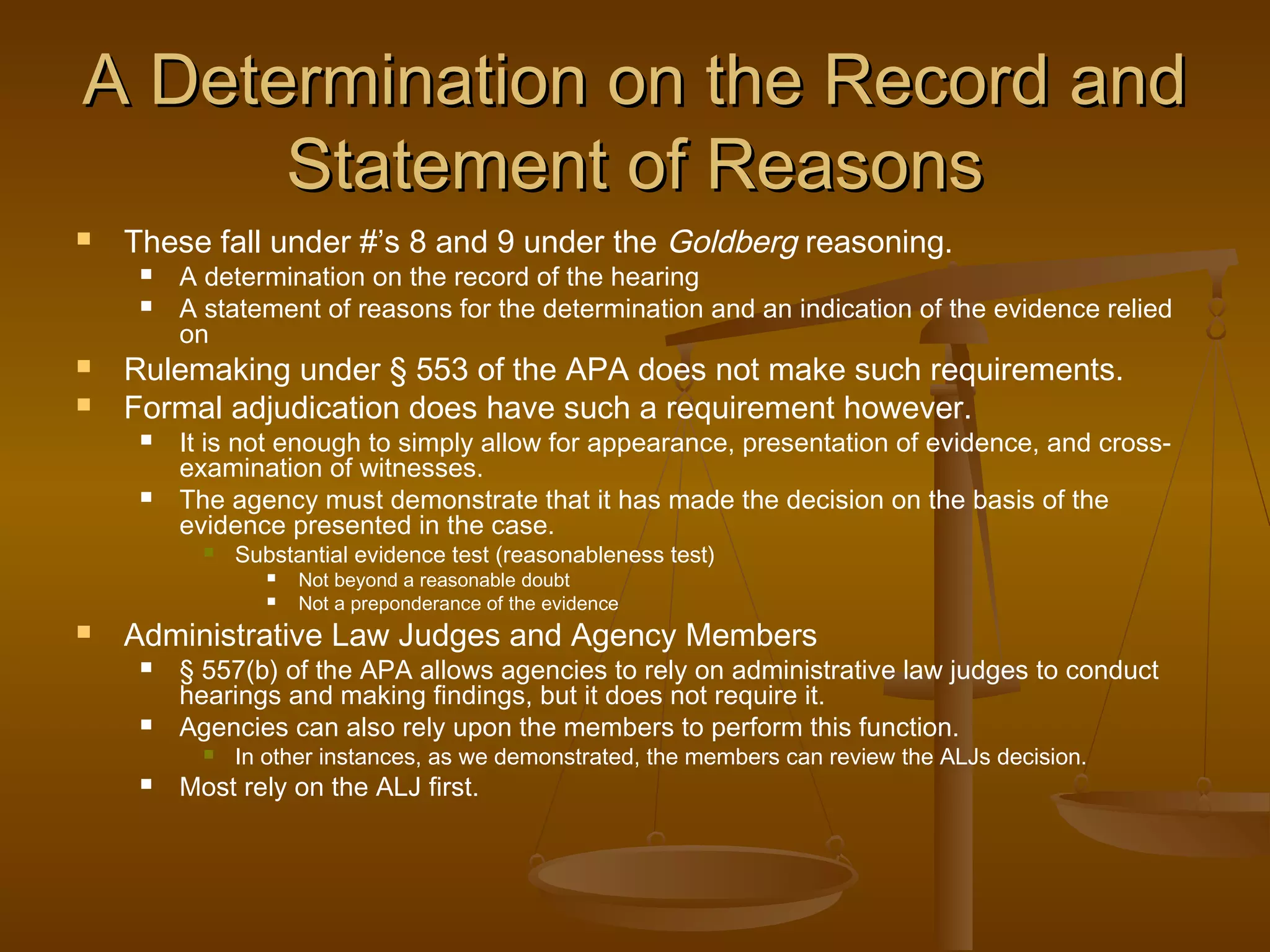 Elements of an administrative hearing | PPT