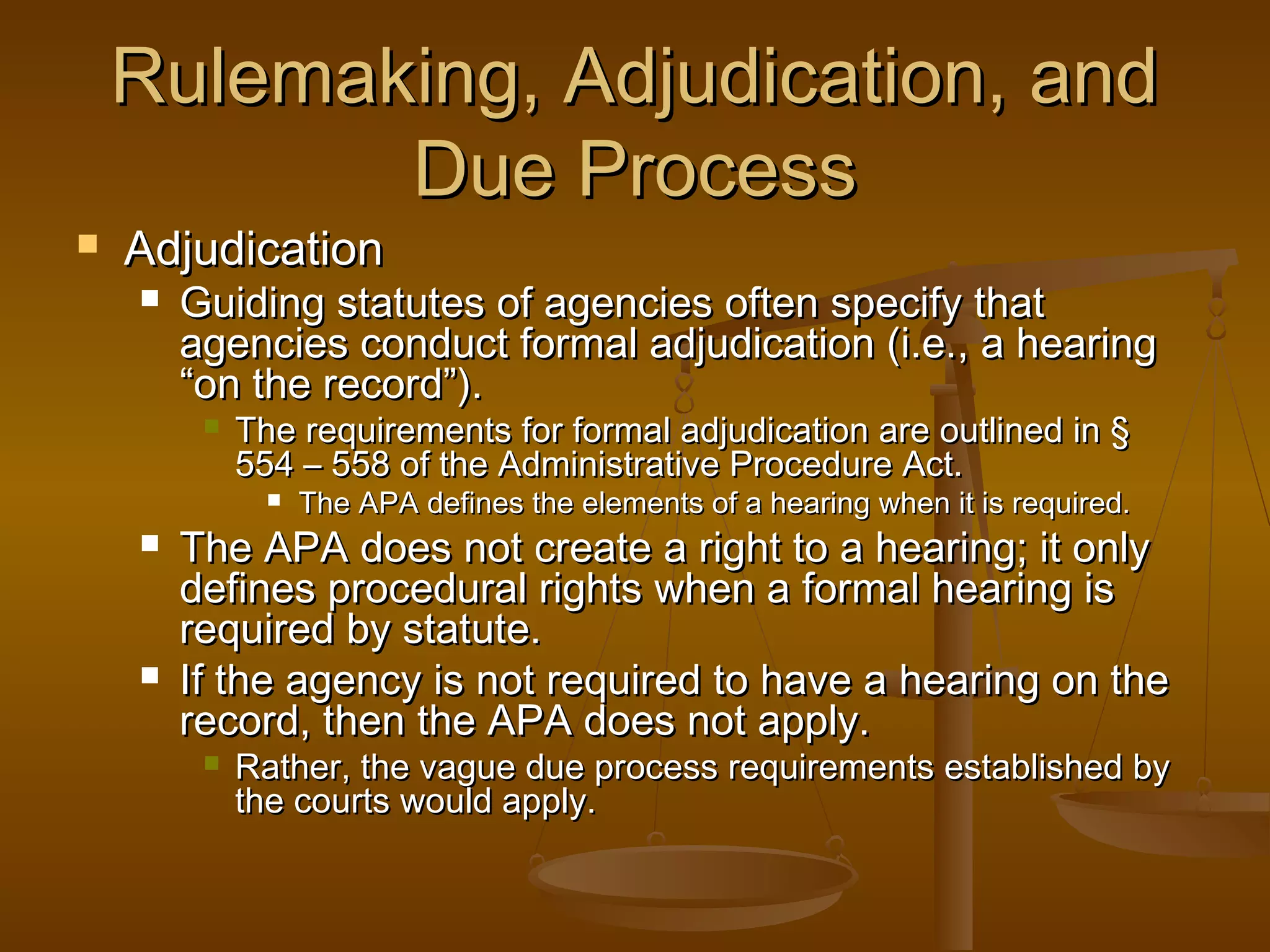 Elements of an administrative hearing | PPT