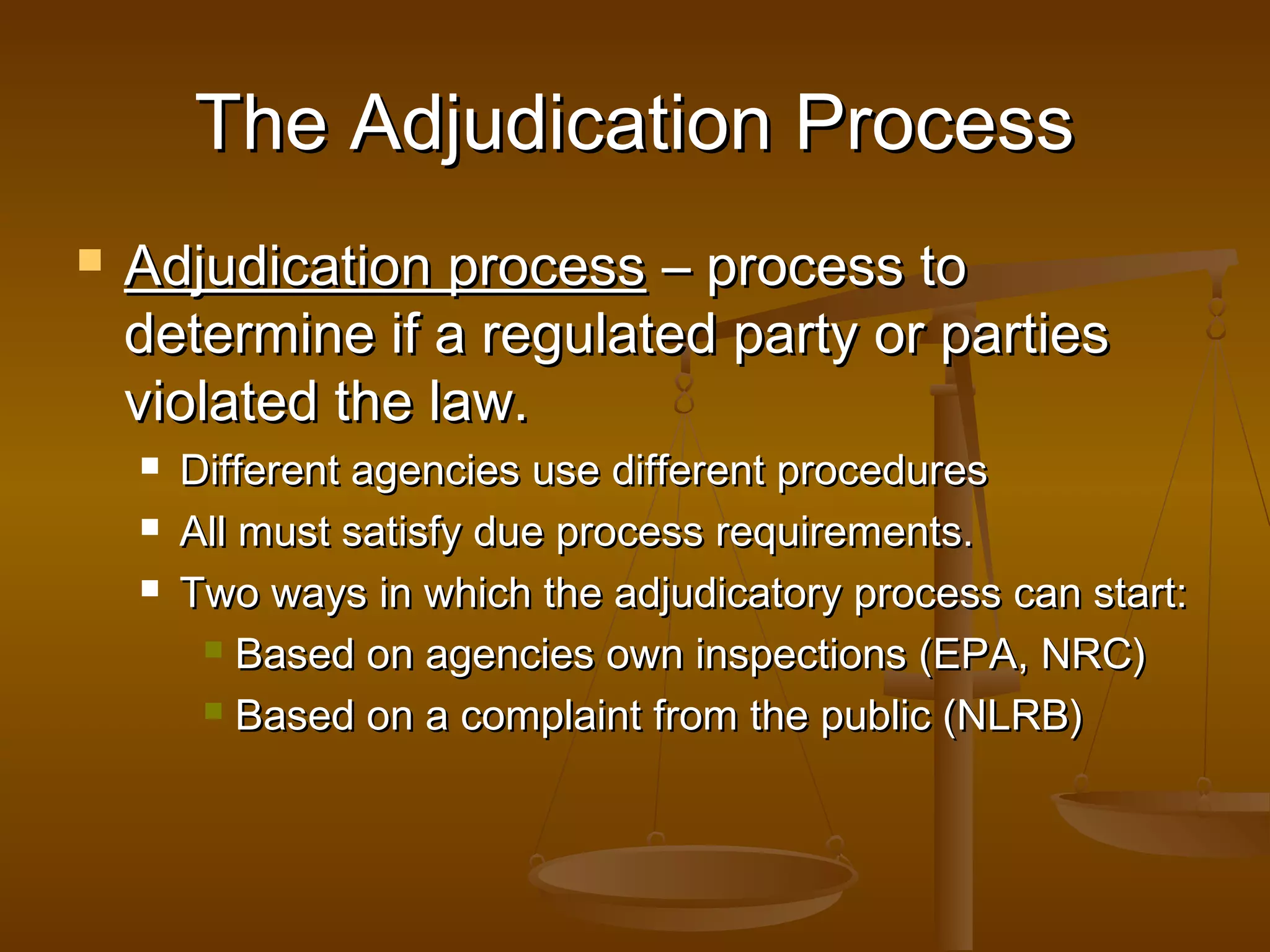 Elements of an administrative hearing | PPT