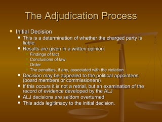 Elements of an administrative hearing | PPT