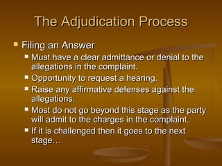 Elements of an administrative hearing | PPT