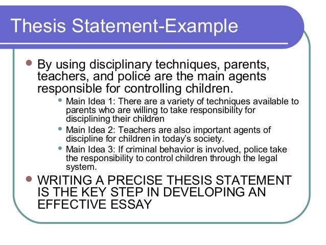 Thesis statement oleanna