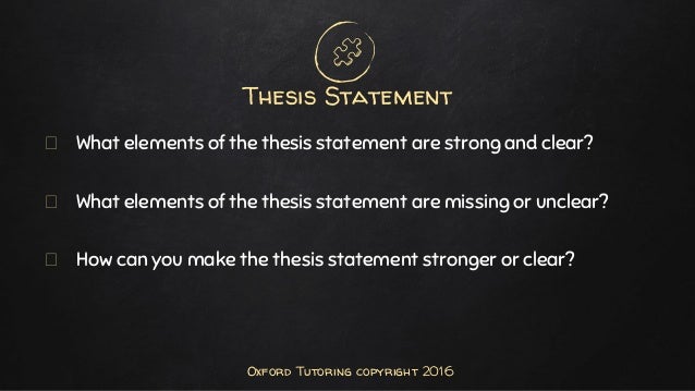 Dissertation proposal elements