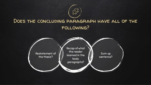 Editing and revising your essay