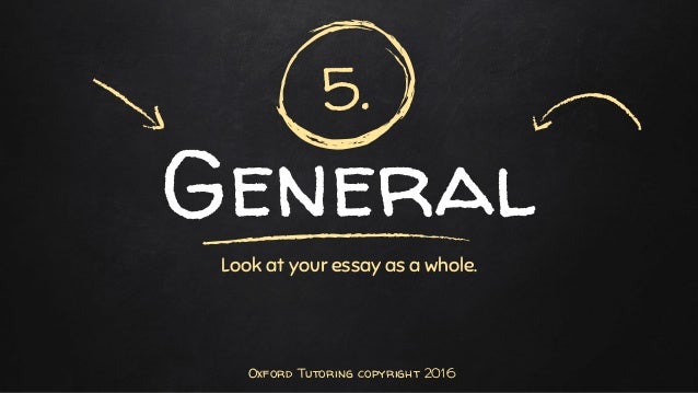 Editing and revising your essay