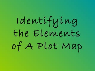 Identifying
the Elements
of A Plot Map
 