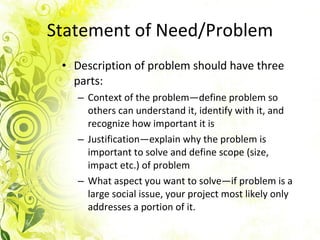 Elements of a proposal | PPT