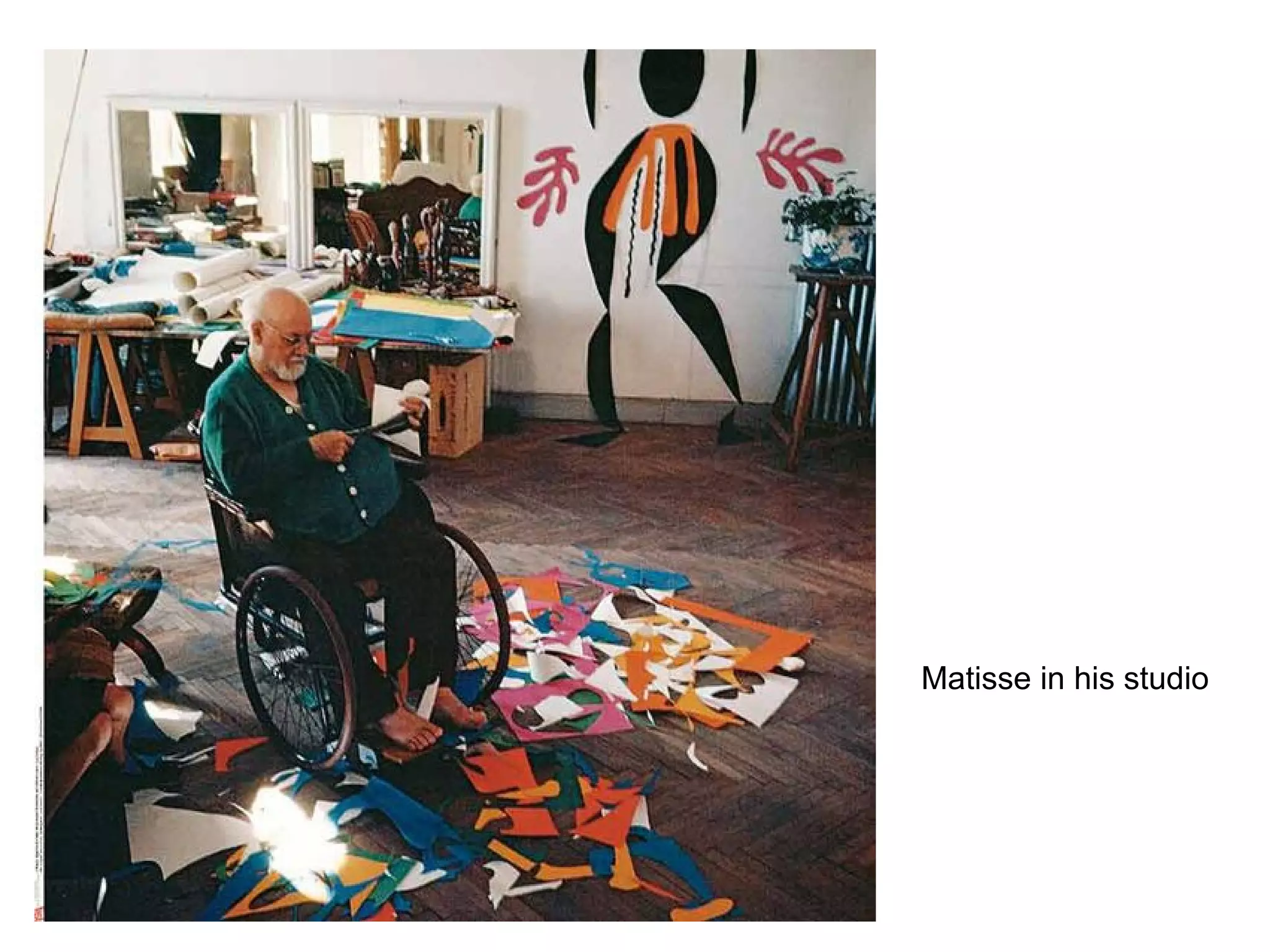 Matisse in his studio
 