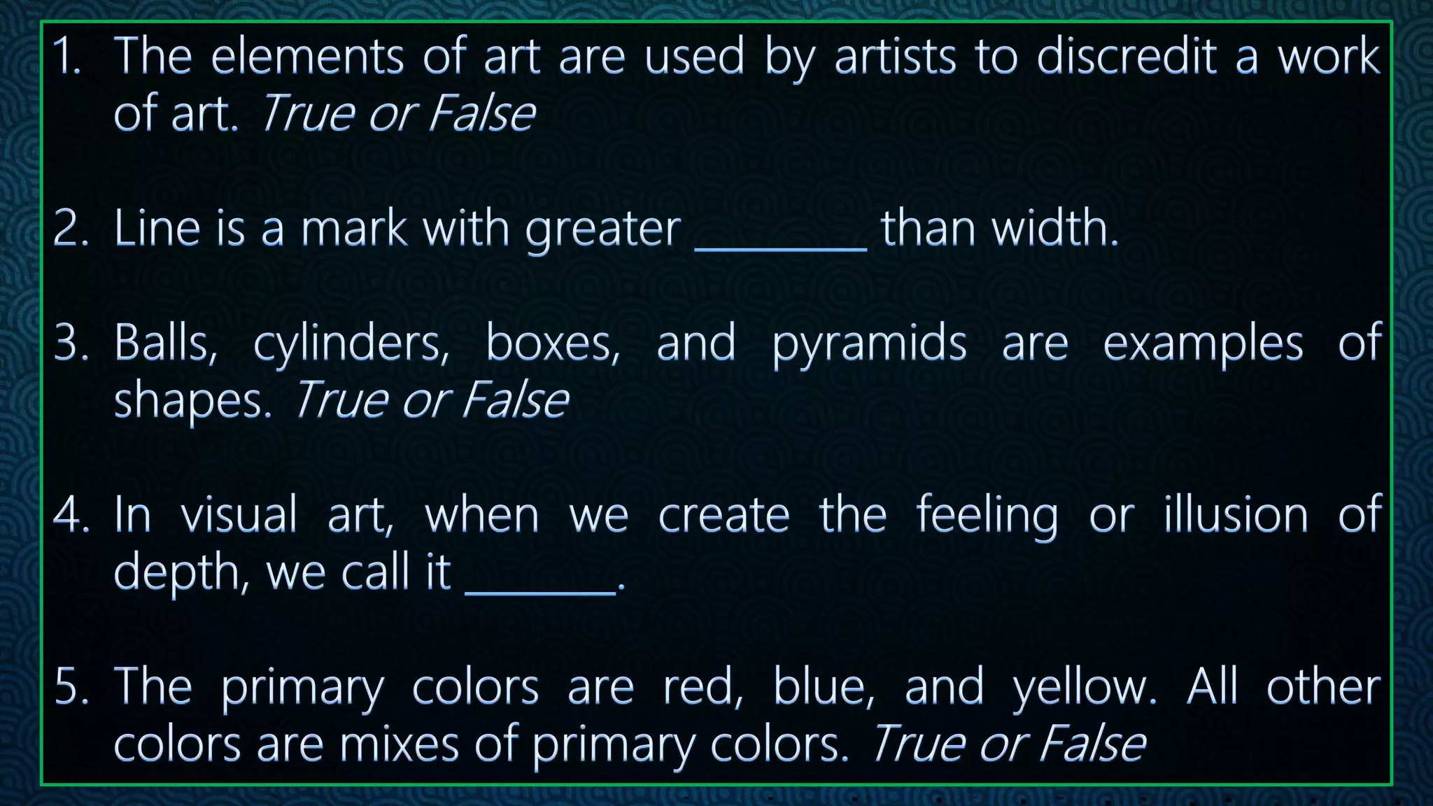 Elements of Art