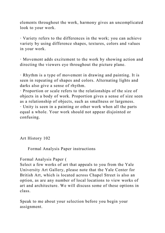 Elements of Art Form Line Shape Color Texture Space ValueForm.docx | 3 ...