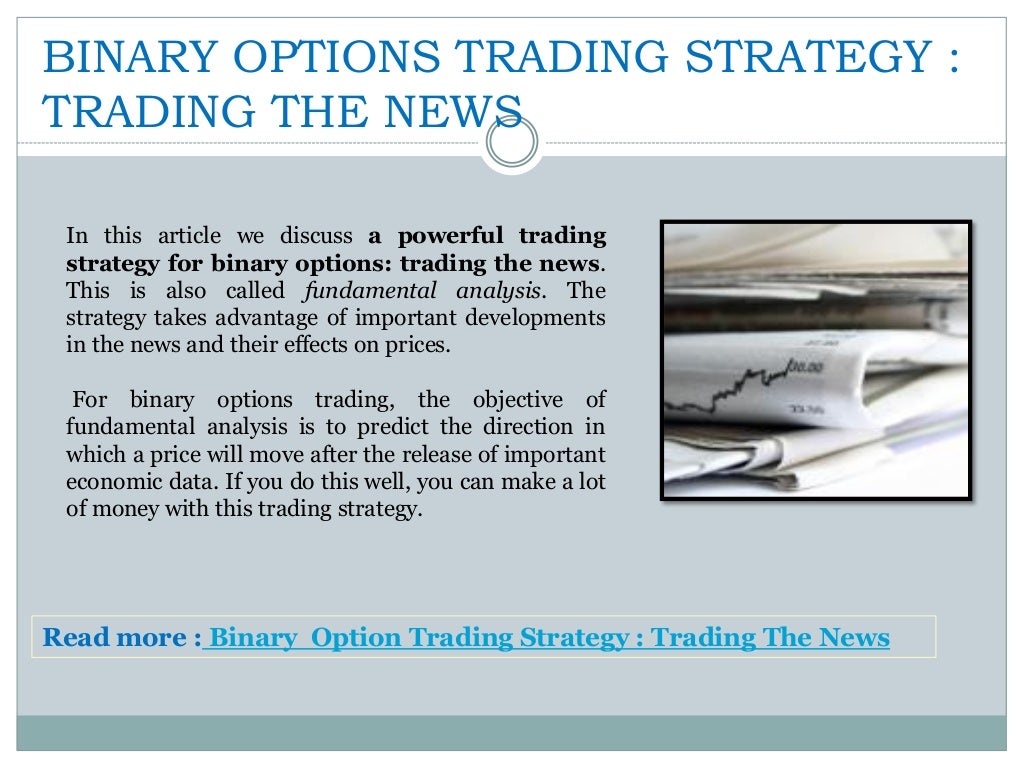 Make money with binary options
