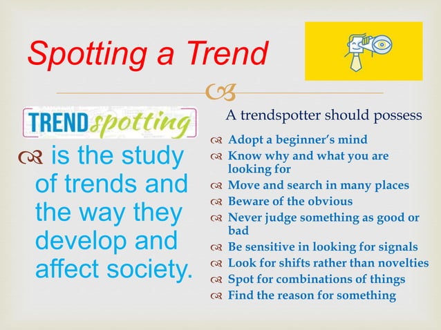 Elements Of A Trend