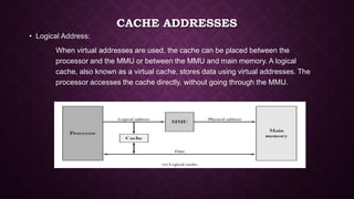 Elements of cache design | PPTX