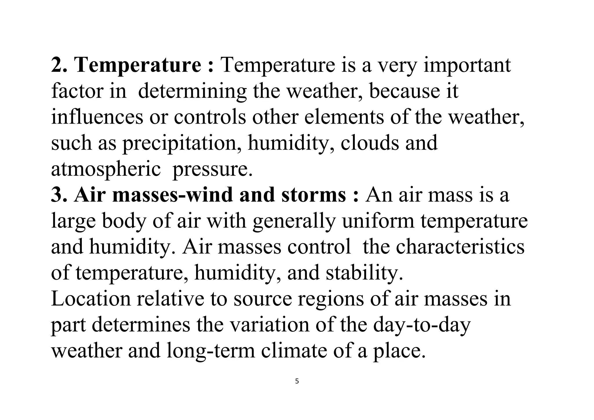 Elements of climate and weather | PDF