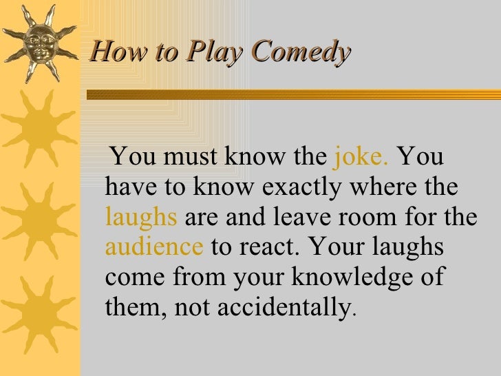 Elements of comedy