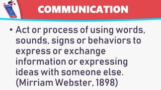 ELEMENTS OF COMMUNICATION IN ORAL COMMUNICATION | PPTX