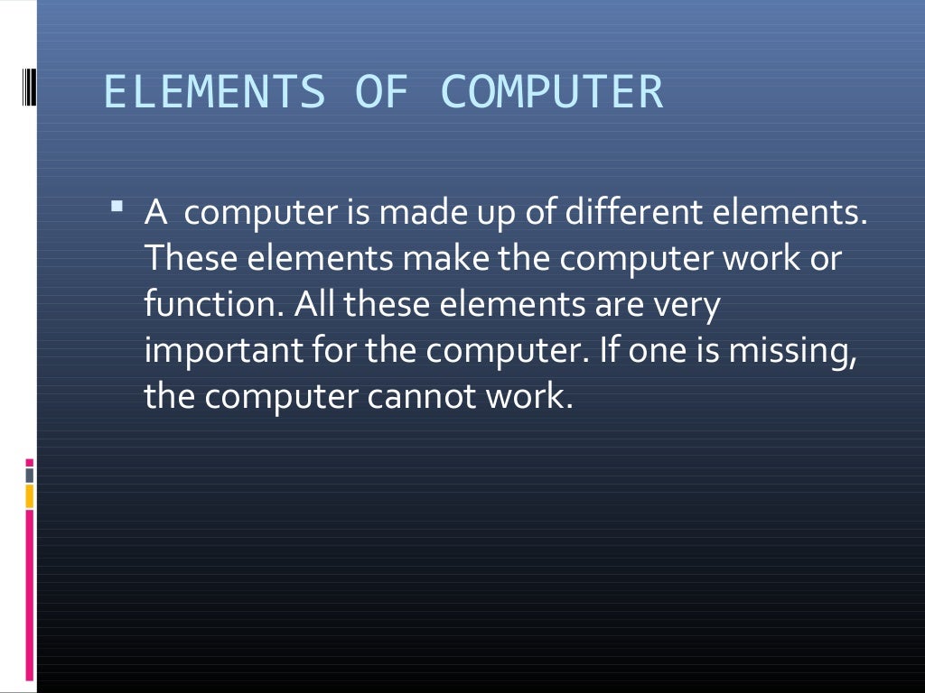 Elements of Computer